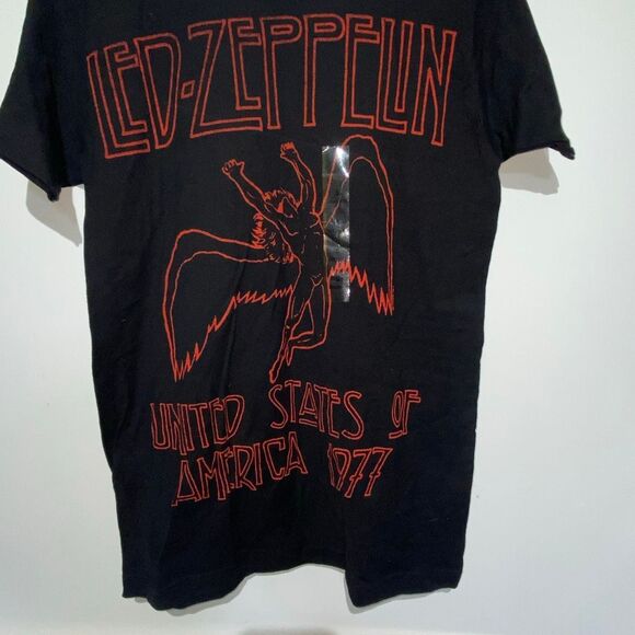 Live Nation Merchandise Men's Black Led-Zeppelin Crew Neck T-Shirt Small NWT - Picture 2 of 5